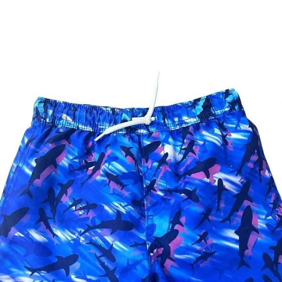 Lands' End Swim Trunks size s 6/7 sharks - Picture 4 of 7